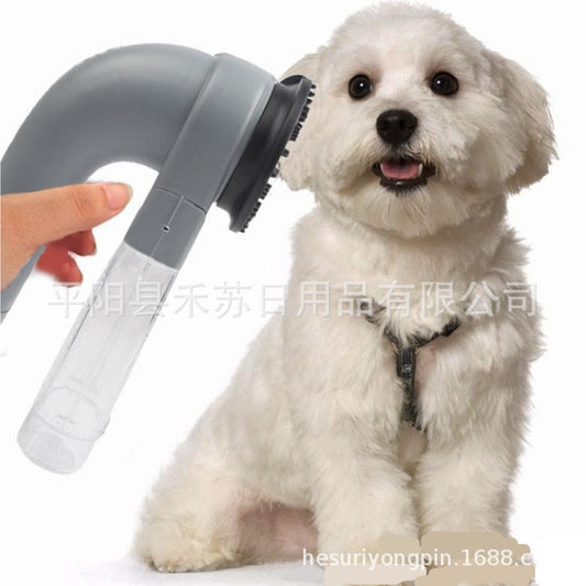 Electric Pet Hair Suction Device Portable Pet Dog Cat Massage Cleaning Vacuum Cleaner